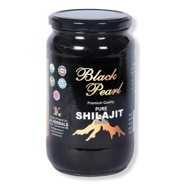 JK HERBALS pure black [grade a shilajit] resin manufacturer (BLACK GOLD) [1 KG] Front