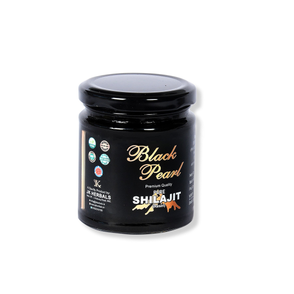 JK HERBALS pure black shilajit (BLACK GOLD) himalayan shilajit manufacturer [250 Gram] Front